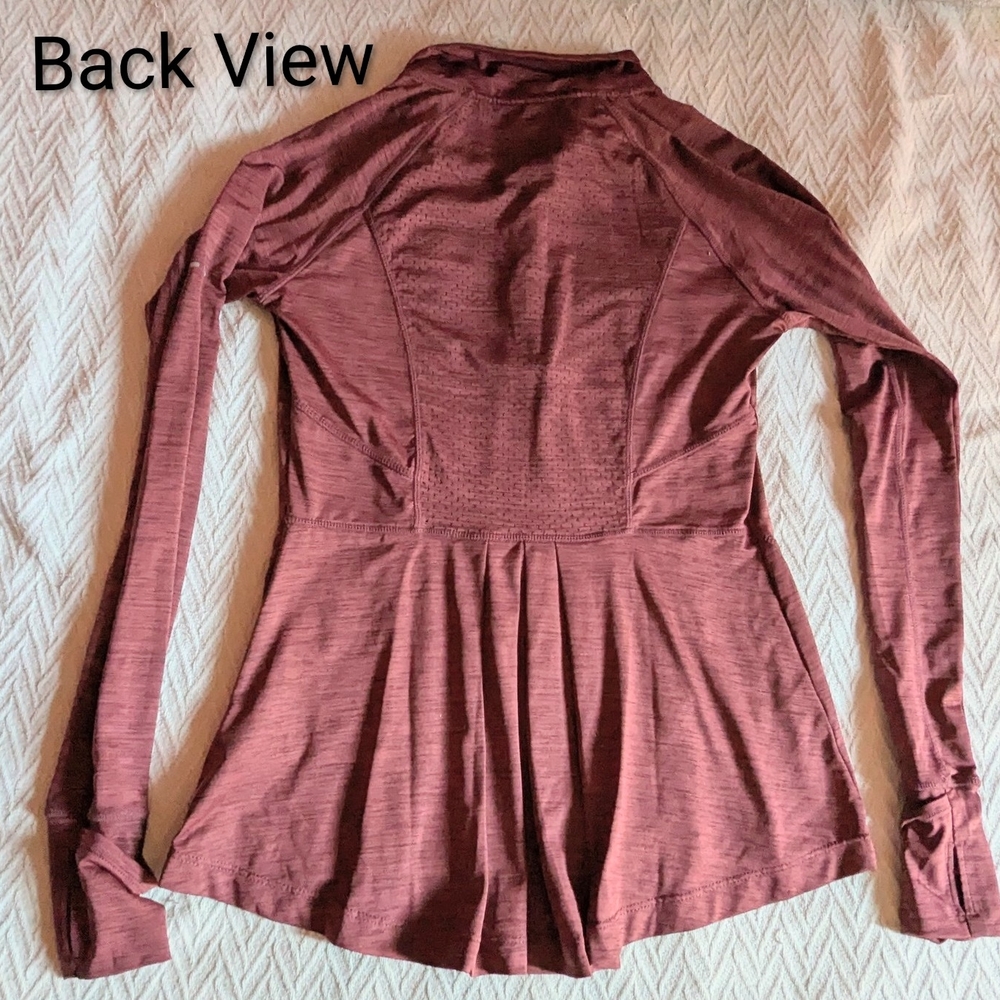 Size Small, Mondetta Mauve Quarter-Zip Long Sleeve Shirt, EUC - Picture 13 of 15